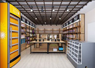 画廊展厅文具店 古玩店 工艺品展示商铺 实体店铺装修设计效果图