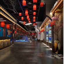 中西餐厅商铺咖啡店奶茶店火锅店清吧自助餐装修效果图店面设计