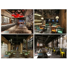 创意餐厅饭店包间西餐饮咖啡快餐店装修设计3Dmax模型效果图