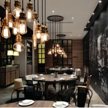 私房菜餐饮空间 现代新中式工业风格室内装修设计