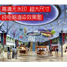 购物广场室内设计大型商场室内装修施工工程高清无水印效果图