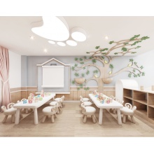 幼儿园亲子餐厅儿童空间室内设计学校装修设计效果图施工图