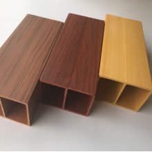 75x50生态木方通 室内天花吊顶 隔断假粱 绿可木背景墙装饰材料