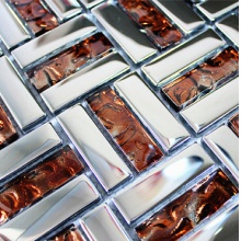 马赛克瓷砖 茶色 玻璃镜面马塞克 厨卫装修材料建材 墙砖墙贴